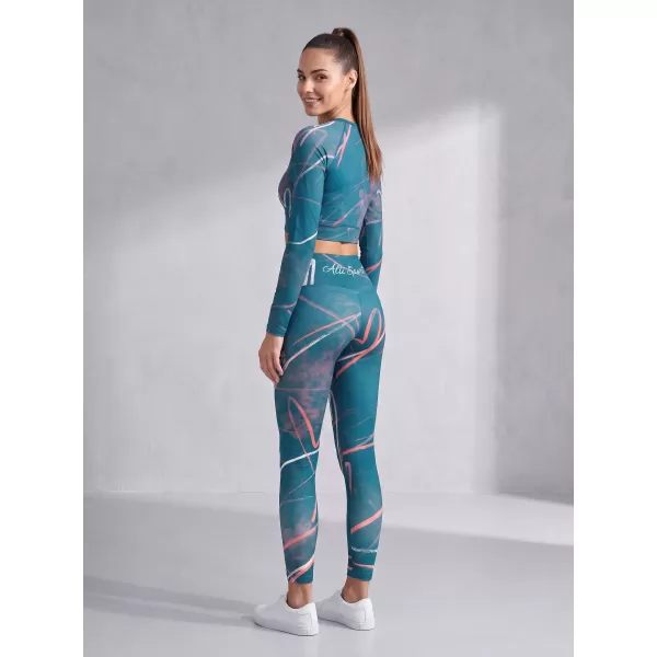  Premium pentru jambiere lungi pentru femei ALTISPORT VOJ/ALW082LEG01 KEROSEN 
