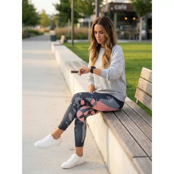  Premium pentru jambiere lungi pentru femei ALTISPORT VOJ/ALW080LEG01 BLACK-LOSOS 