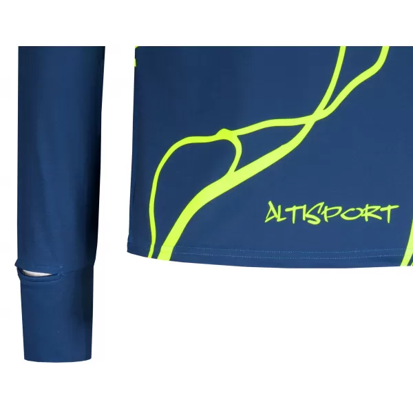  Panouri sportive pentru bărbați Premium Plus ALTISPORT VOJ/ALM073MI04 NAVY-FLUO YELLOW 