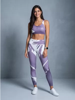 Premium pentru jambiere lungi pentru femei ALTISPORT VOJ/ALW081LEG01 VIOLET