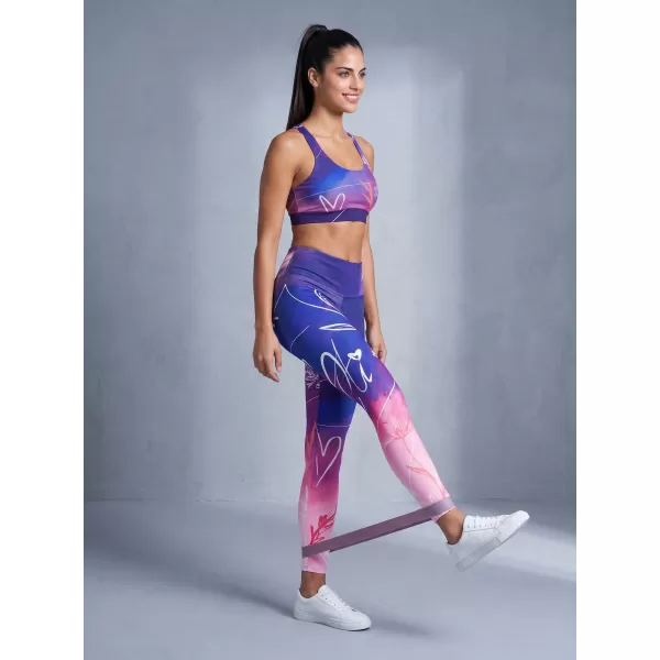  Premium pentru jambiere lungi pentru femei ALTISPORT VOJ/ALW083LEG01 VIOLET 