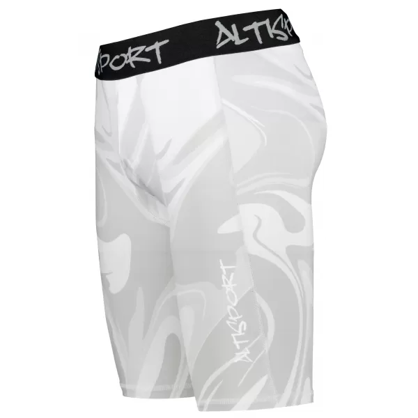  Jambiere sport pentru bărbați pe genunchii premium ALTISPORT VOJ/ALM072LEG02 GRI 
