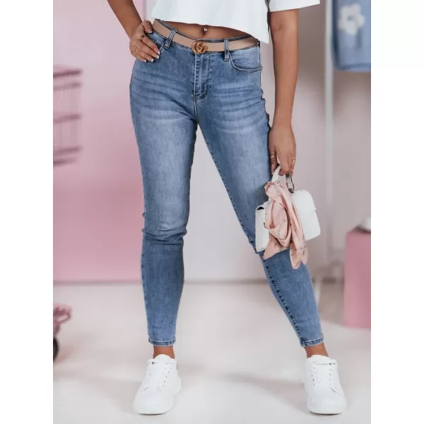  Pantalonii pentru doamne DSTREET SKINNTON UY2350 ALBASTRU 