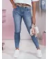 Pantalonii pentru doamne DSTREET SKINNTON UY2350 ALBASTRU