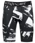 Jambiere sport pentru bărbați pe genunchii premium ALTISPORT VOJ/ALM079LEG02 ALB -NEGRU