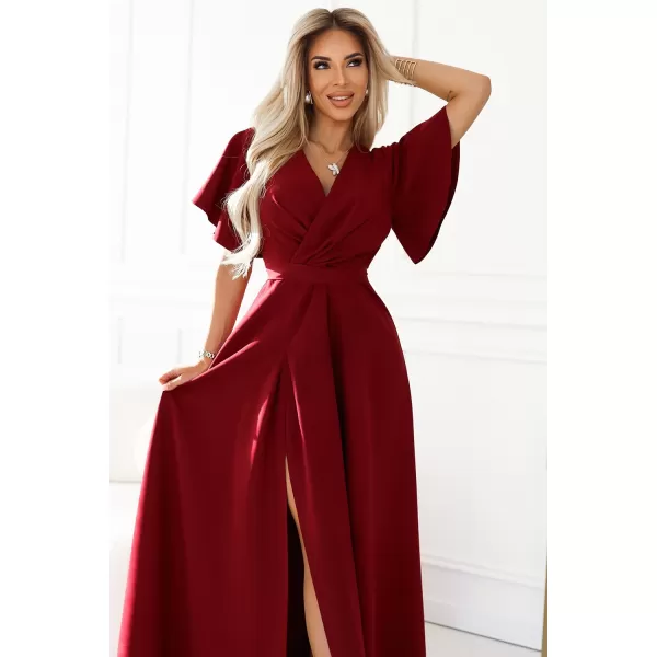  Rochie NUMOCO JENNIFER 581-2 BURGUNDIA 