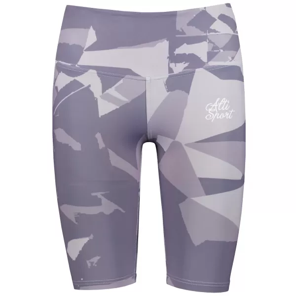  Jambiere pentru femei deasupra genunchilor premium ALTISPORT VOJ/ALW080LEG02 GRI-VIOLETĂ 