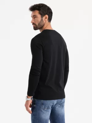 Cămaşă OMBRE OM-LSBC-0124 NEGRU
