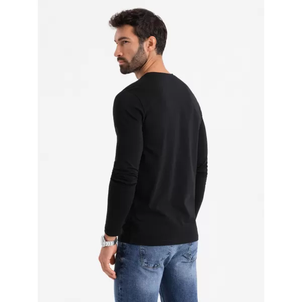  Cămaşă OMBRE OM-LSBC-0124 NEGRU 
