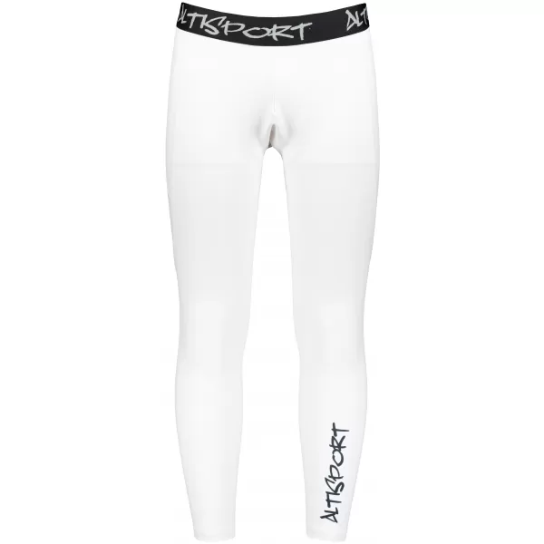  Jambiere sport pentru bărbați de premiu lung ALTISPORT VOJ/ALM000LEG01 ALB 