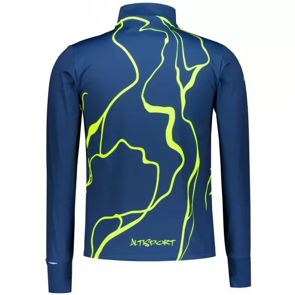  Panouri sportive pentru bărbați Premium Plus ALTISPORT VOJ/ALM073MI04 NAVY-FLUO YELLOW 