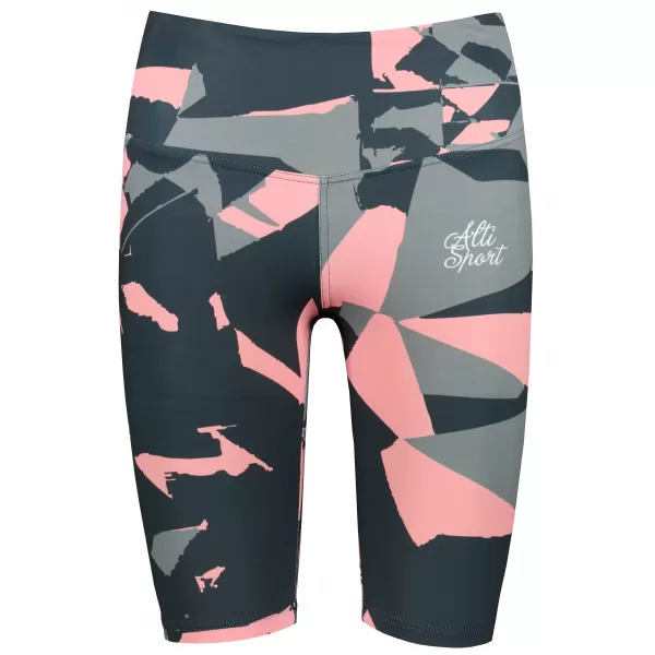  Jambiere pentru femei deasupra genunchilor premium ALTISPORT VOJ/ALW080LEG02 BLACK-LOSOS 