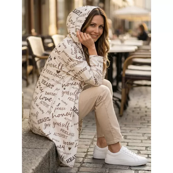  Premium de cardigan pentru femei ALTISPORT VOJ/ALW067MI07 CREMĂ 