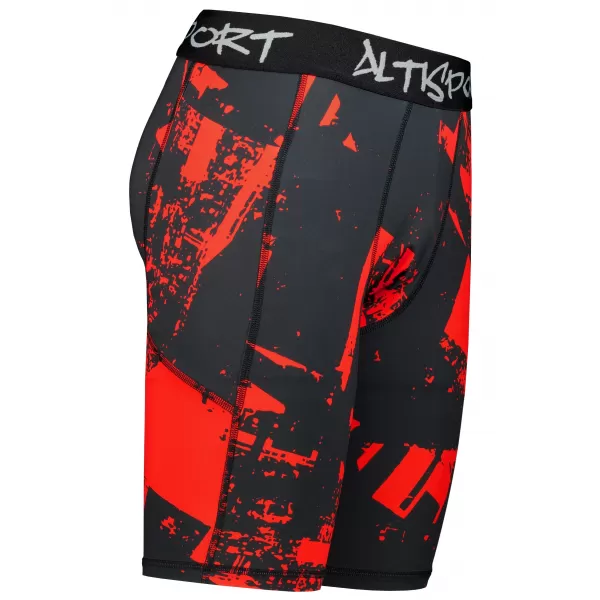  Jambiere sport pentru bărbați pe genunchii premium ALTISPORT VOJ/ALM079LEG02 NEGRU -D 