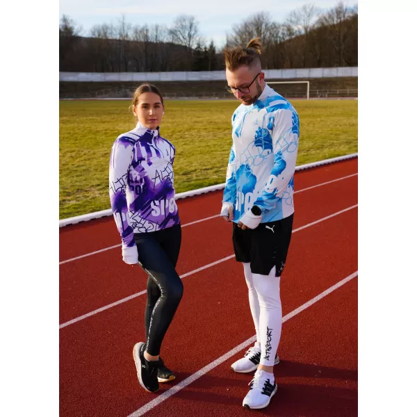  Panouri sportive pentru femei Premium Plus ALTISPORT VOJ/ALW076MI04 VIOLET/ALB 