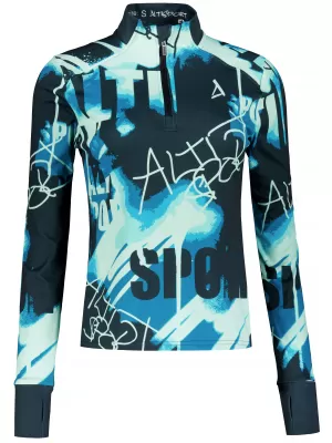 Panouri sportive pentru femei Premium Plus ALTISPORT VOJ/ALW076MI04 ALBASTRU/NEGRU