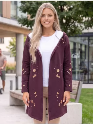 Cardigan premium pentru femei ALTISPORT VOJ/ALW077MI07 MINEREU