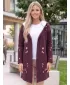 Cardigan premium pentru femei ALTISPORT VOJ/ALW077MI07 MINEREU