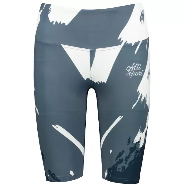 Jambiere pentru femei deasupra genunchilor premium ALTISPORT VOJ/ALW081LEG02 NEGRU-CENUȘIU 