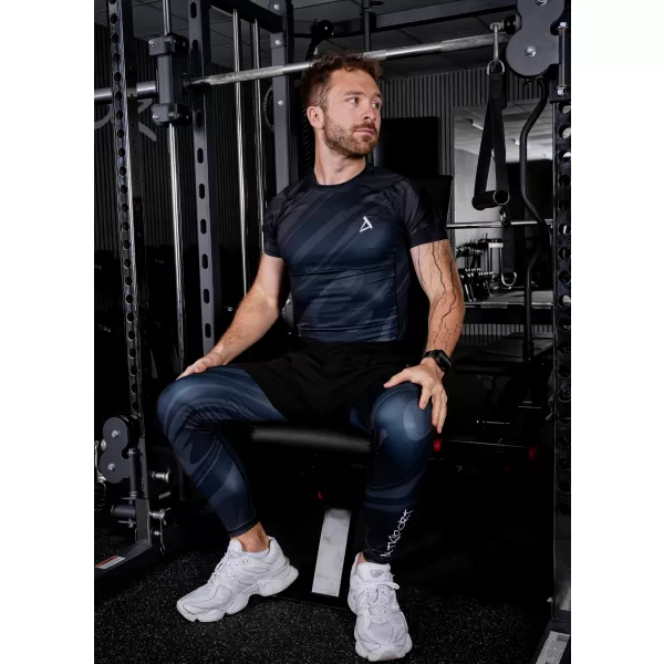  Jambiere sport pentru bărbați de premiu lung ALTISPORT VOJ/ALM072LEG01 NEGRU 