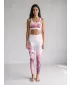 Premium pentru jambiere lungi pentru femei ALTISPORT VOJ/ALW083LEG01 ALB -PINK