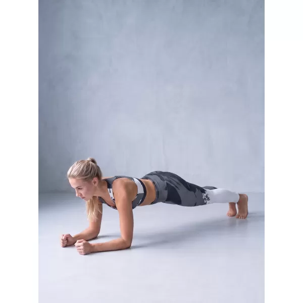  Premium pentru jambiere lungi pentru femei ALTISPORT VOJ/ALW081LEG01 NEGRU-CENUȘIU 