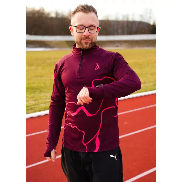  Panouri sportive pentru bărbați Premium Plus ALTISPORT VOJ/ALM073MI04 VIN ROȘU 