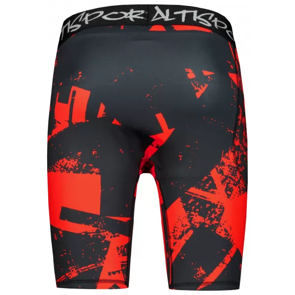  Jambiere sport pentru bărbați pe genunchii premium ALTISPORT VOJ/ALM079LEG02 NEGRU -D 