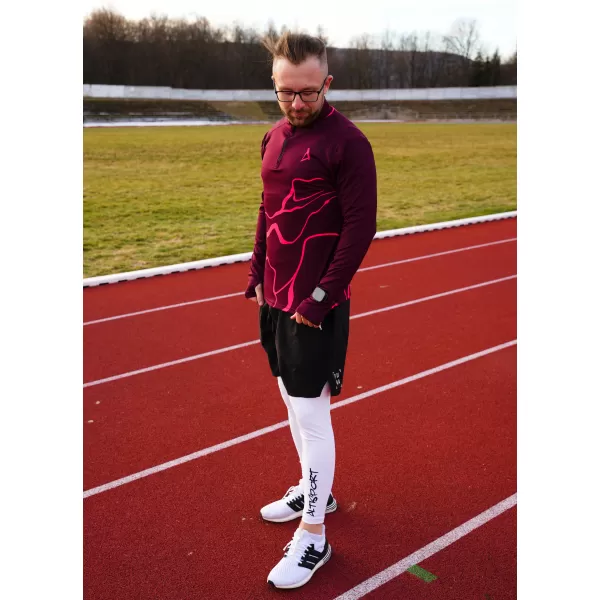  Panouri sportive pentru bărbați Premium Plus ALTISPORT VOJ/ALM073MI04 VIN ROȘU 