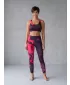 Premium pentru jambiere lungi pentru femei ALTISPORT VOJ/ALW080LEG01 VIN ROȘU