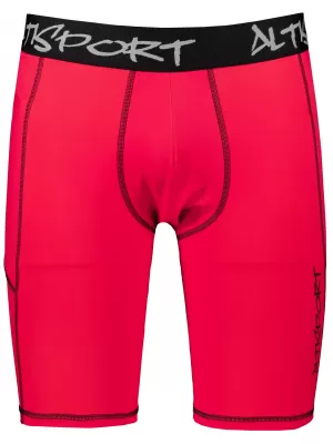 Jambiere sport pentru bărbați pe genunchii premium ALTISPORT VOJ/ALM000LEG02 ROŞU