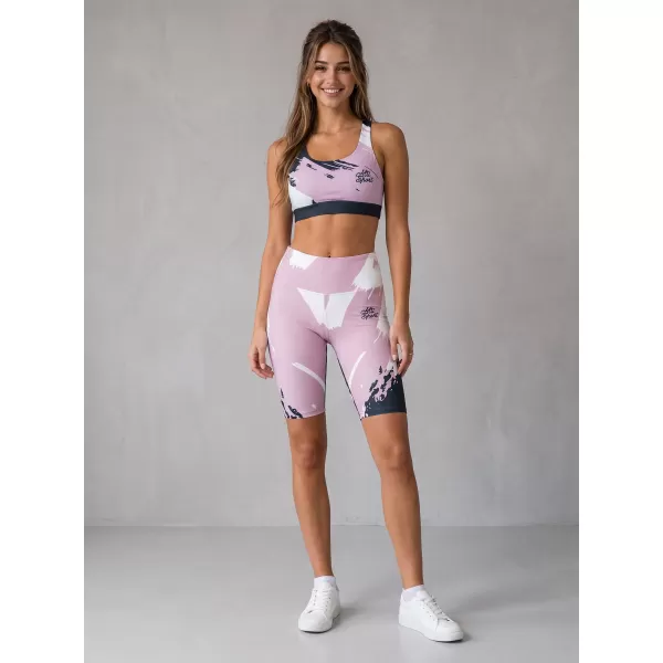  Jambiere pentru femei deasupra genunchilor premium ALTISPORT VOJ/ALW081LEG02 ROZ-NEGRU 