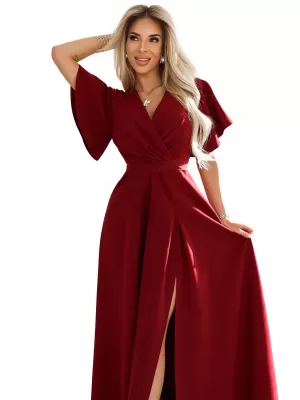 Rochie NUMOCO JENNIFER 581-2 BURGUNDIA