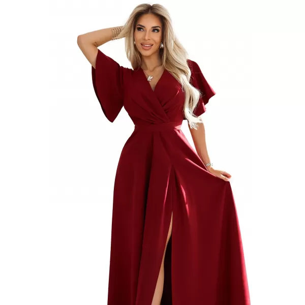  Rochie NUMOCO JENNIFER 581-2 BURGUNDIA 