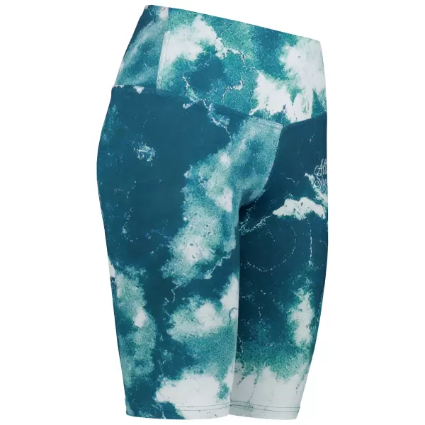  Jambiere pentru femei deasupra genunchilor premium ALTISPORT VOJ/ALW066LEG02 VERDE -BLUE 