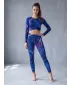 Premium pentru jambiere lungi pentru femei ALTISPORT VOJ/ALW082LEG01 ALBASTRU ÎNCHIS