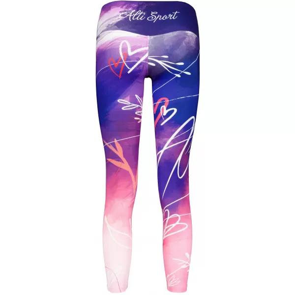  Premium pentru jambiere lungi pentru femei ALTISPORT VOJ/ALW083LEG01 VIOLET 