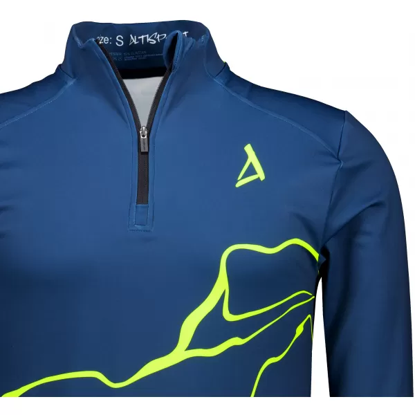  Panouri sportive pentru bărbați Premium Plus ALTISPORT VOJ/ALM073MI04 NAVY-FLUO YELLOW 
