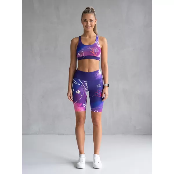  Jambiere pentru femei deasupra genunchilor premium ALTISPORT VOJ/ALW083LEG02 VIOLET 