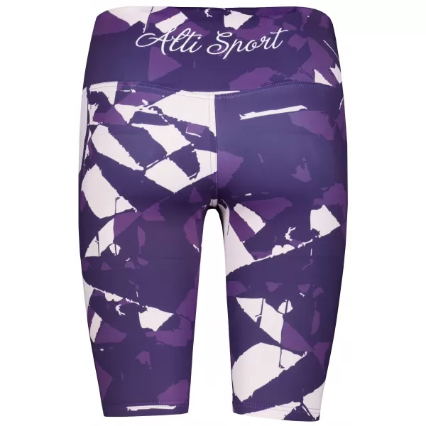 Jambiere pentru femei deasupra genunchilor premium ALTISPORT VOJ/ALW080LEG02 PURPURIU ÎNCHIS 