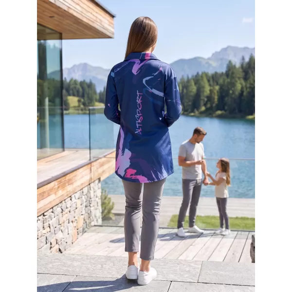  Geanta premium pentru femei pentru femei ALTISPORT VOJ/ALW074MI05 ALBASTRU-VIOLETĂ 