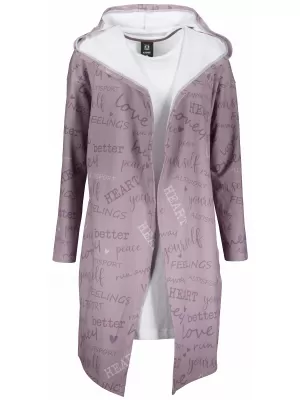 Premium de cardigan pentru femei ALTISPORT VOJ/ALW067MI07 VECHI ROZ