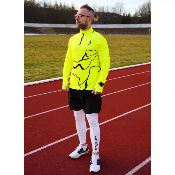  Panouri sportive pentru bărbați Premium Plus ALTISPORT VOJ/ALM073MI04 FLUO-GALBEN 