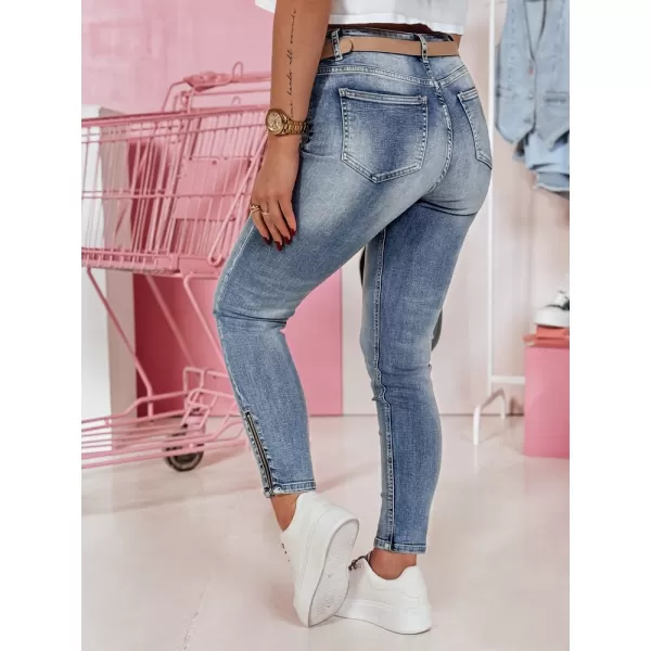  Pantalonii pentru doamne DSTREET DENZEL UY2378 ALBASTRU 