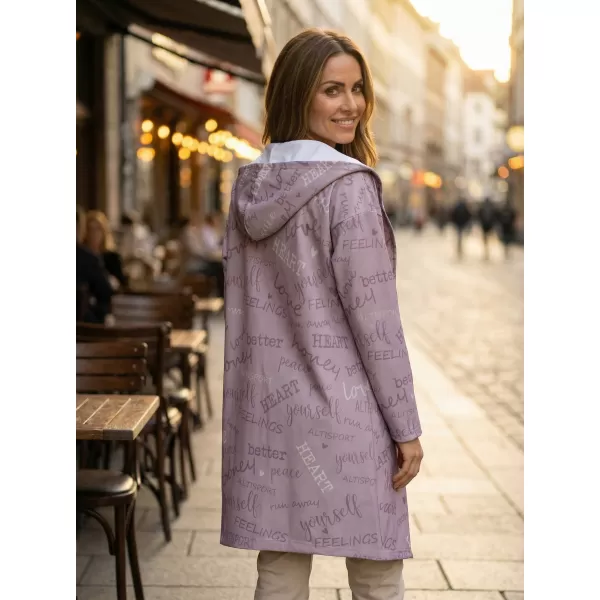  Premium de cardigan pentru femei ALTISPORT VOJ/ALW067MI07 VECHI ROZ 