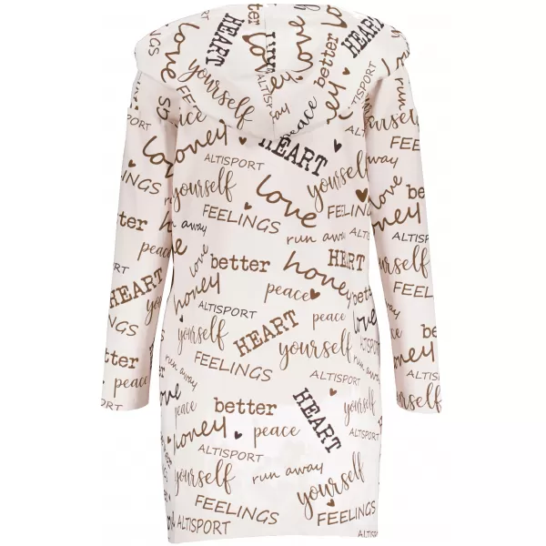  Premium de cardigan pentru femei ALTISPORT VOJ/ALW067MI07 CREMĂ 