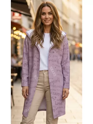 Premium de cardigan pentru femei ALTISPORT VOJ/ALW067MI07 VECHI ROZ