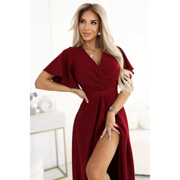  Rochie NUMOCO JENNIFER 581-2 BURGUNDIA 