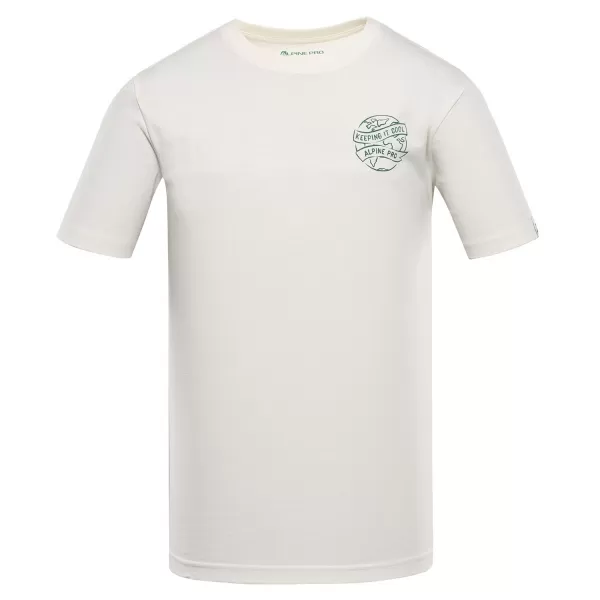  Tricou pentru bărbați din bumbac organic ALPINE PRO TERMES 2 BEJ 