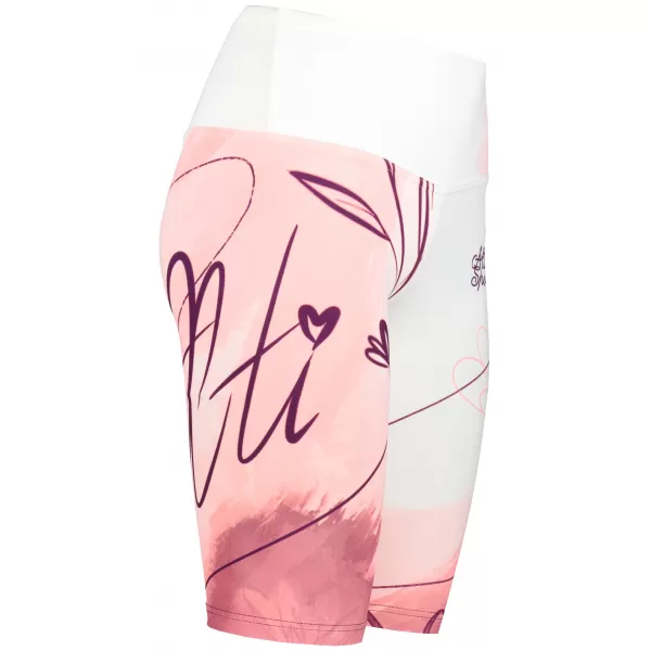  Jambiere pentru femei deasupra genunchilor premium ALTISPORT VOJ/ALW083LEG02 ALB -PINK 